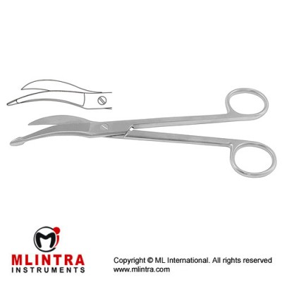 Waldmann Nasal Scissor One Toothed Cutting Edge Stainless Steel, 18 cm - 7"